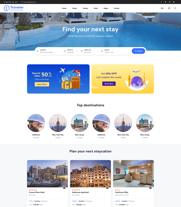 Plateformes web pour les opérateurs touristiques